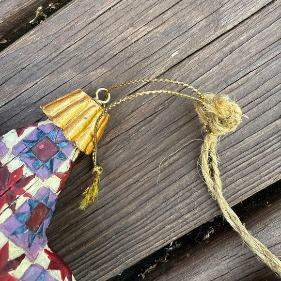 Jim Shore Christmas Ornament Star Heartwood Creek Multicolor Patchwork 2004 - Picture 8 of 9